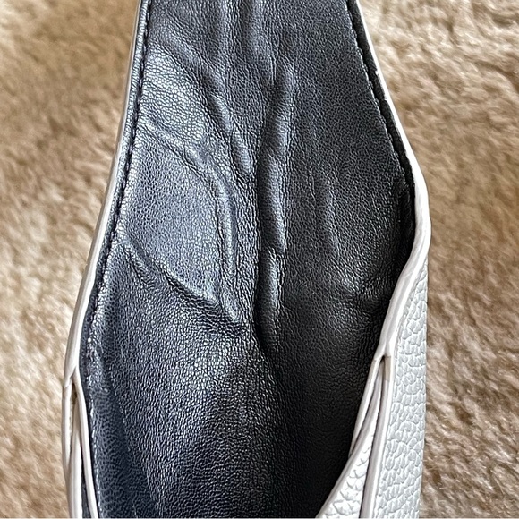 Rebecca Minkoff Megan Leather Boho Hobo Shoulder Bag In Perla Gray - Picture 16 of 16